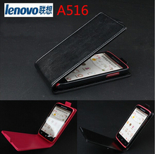 New Protective PU Leather Flip Case Cover for Lenovo A516 Smartphone 2-Color Fashion Lenovo Leather Phone Case For A516 Case