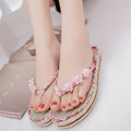 Women Summer Shoes Sandals Flip Flops Fashion Shoes Women s Low Heel Slippers Leather Soft Platform