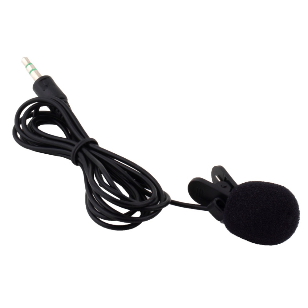 1pc 30Hz 15000Hz 3 5mm Hands Free Clip On Mini Lapel Microphone for Phone MP3 MP4
