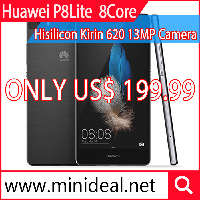 Huawei Ascend P8 Lite P8Lite Dual 4G FDD LTE SmartPhone Hisilicon Kirin 620 Octa Core 2GB