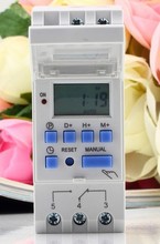 Высокое качество цифровой 220 В THC15A выключатель программируемый времени 110vac 220vac 12vdc 24vdc