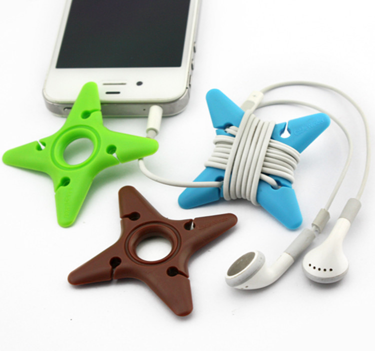 1pcs Earphone Winder Cable Cord Organizer Holder For Iphone Ipad Mp5 Multi styles Cable Roller Clip