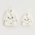 Baby girl s Fall trench Parental love letters printed girls long coat jacket