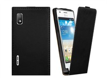 Leather Flip Skin Case Cover For LG Optimus L5 E610 E612 Free Shipping Wholesales