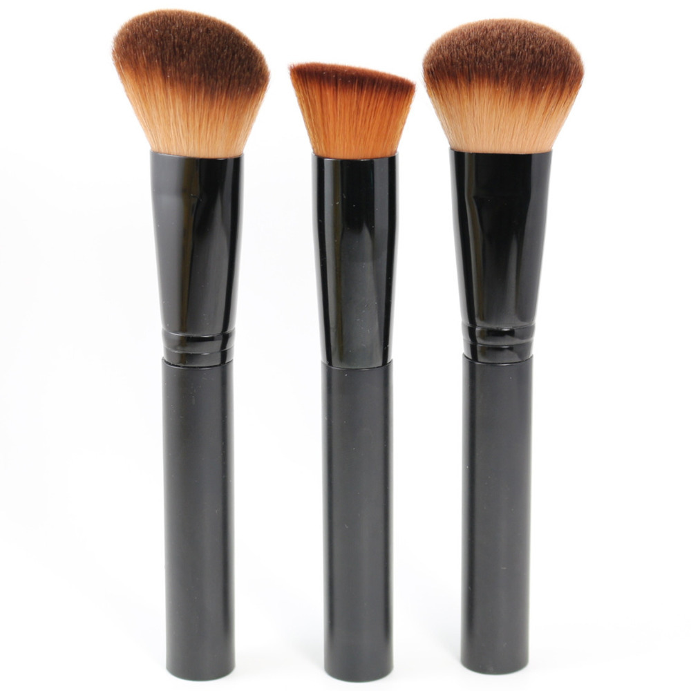 High Quality Makeup Brushes Set 3pcs Multipurpose Face Brush For Foundation Powder Blush With Gift