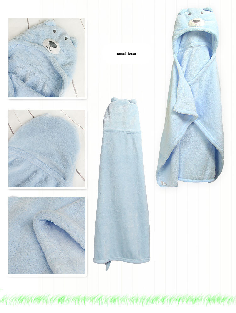 blue baby bathrobe