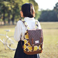 2016 New Fashion Bag Women Trendy Drawstring Backpack Trendy Print Retro Small Bag Belt Buckle Ornament