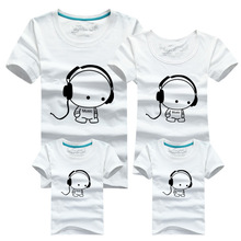 Hip Hop T Shirt Summer Style Children Women Men T-shirt Family Clothing Mom And Daughter Father Son Suits Casual Sport Top Tees