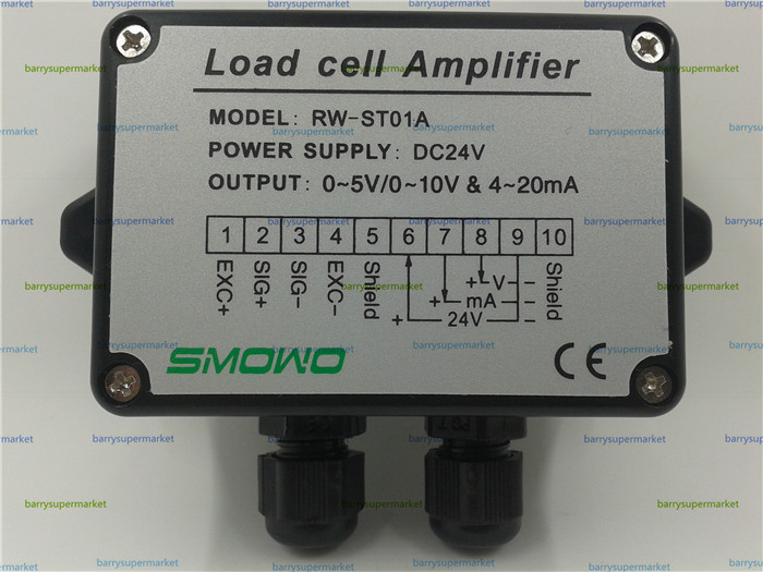 5pcs Pressure sensor output amplifier 0-10v 4-20ma transmitter RW-ST01 weighing force measurement balance load cell amplifier