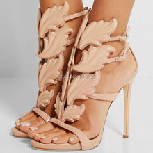 2016 women shoes gladiator high heels sandal patent leather women pumps sexy ladies stiletto party wedding shoes woman 12cm