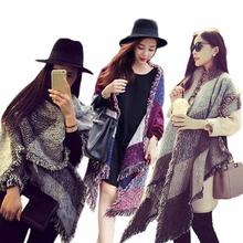 Essential 185cm*70cm Hot Fashion Women’s Large Tartan Scarf Shawl Stole Plaid Woollen Cloth Tassels Scarf Free Shipping Oct14