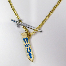 High Quality Jewelry Retail Legend of Zelda Removable Master Sword Long Chain Pendant Necklace For Women