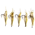 5Pcs Pack Fishing Lure 4cm Soft Lightweight Artificial Shrimp Prawn Bait Sharp Hook Fake Fish Lures
