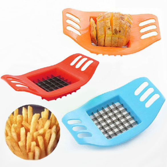 Stainless Steel Vegetable Potato Slicer Cutter Chopper Chips Making Tool Potato Cutting Fries Tool Kitchen Accessories