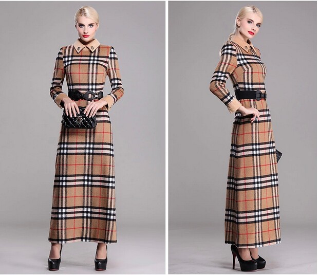 one piece dress in woolen