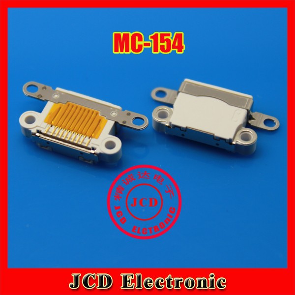 200PCS/LOT USB jack socket connector,phone charging port for iphone 5,data port Plug,white color,10P