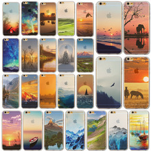 New Arrival Phone Case Cover for iPhone 4 4S Colorful Nature Senery Color Painted Ultra Thin