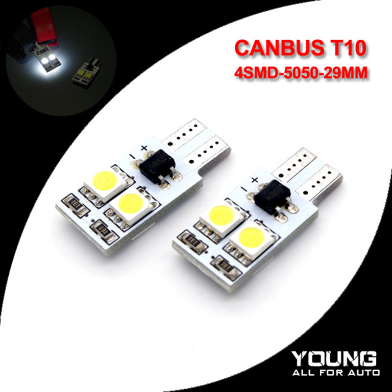 10 ./  -  t10 w5w   6smd canbus   obc 4smd 5050 1            