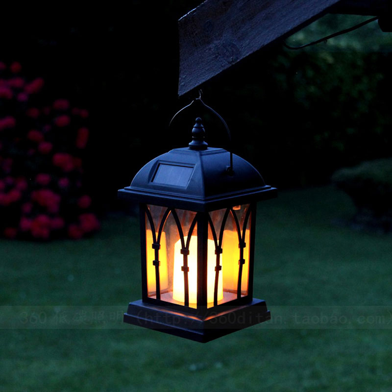 Фотография Solar lamp for courtyard lamps chandelier lantern solar lanterns candle decorative landscape garden environment