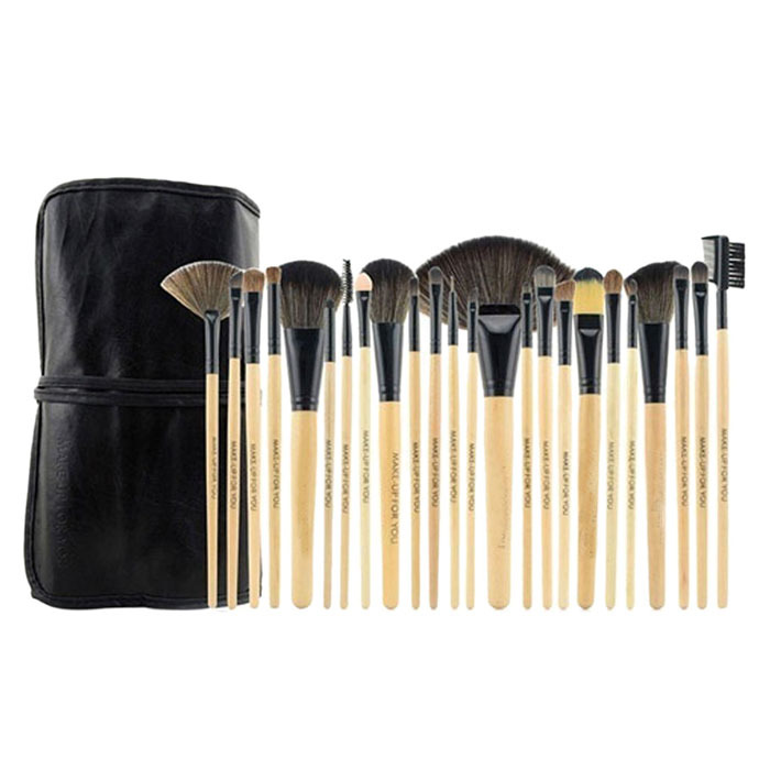 2015 New make up brushes Professional Cosmetic Makeup Brush Set with Pu leather bag free shipping
