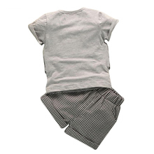 Clothing Set new summer boys suits baby summer short sleeved suit pants 2pc sets children