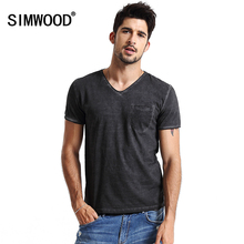 SIMWOOD 2016 Brand New Men Clothing T shirt Summer Short sleeve O-neck Casual Slim T shirt Mens Tops Tee Free Shipping TD1096