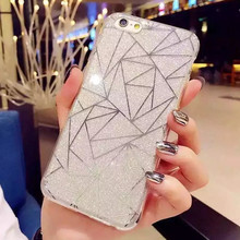 Luxury Diamond Bling Glitter Fashion Case for iPhone 6 Plus 6S Plus 5.5″ Soft TPU Cases Back Phone Cover Popular