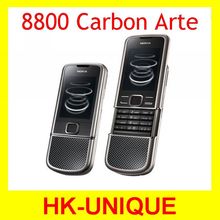 Original Nokia 8800 Carbon Arte Cell phone  Free Shiping Russian language +Bluetooth headset + Desktop Charger+ Leather Case
