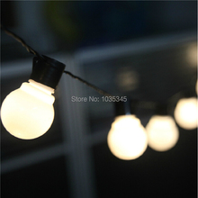 Outdoor lighting 5cm big size led ball string light black wire AC 220V christmas light Free shipping