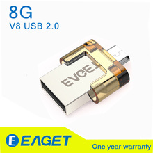 Eaget Original 8GB 8G V8 micro OTG USB Flash Drive Pen Drive USB 2 0 for