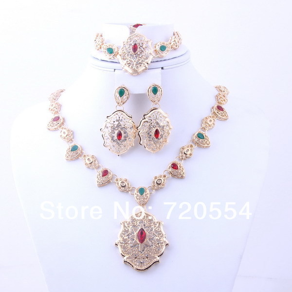 ... Big Choker Necklace Fashion Jewelry African Bridal Gold Jewelry Sets