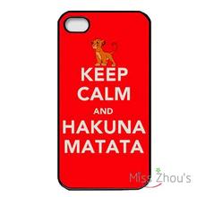 Keep Calm and hakuna matata Quotes back skins mobile cellphone cases for iphone 4/4s 5/5s 5c SE 6/6s plus ipod touch 4/5/6
