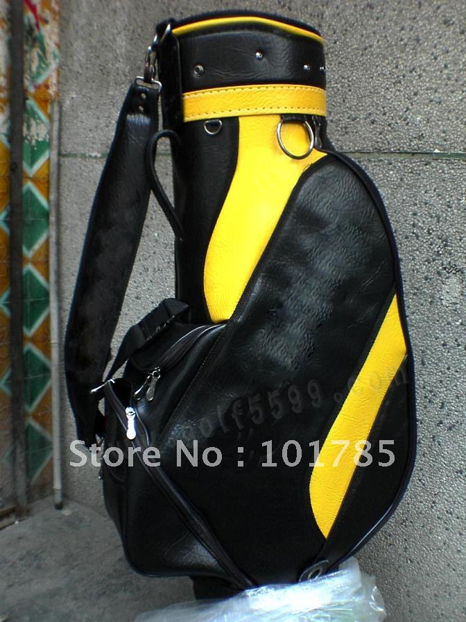 hot sale golf travel bag with top quality+without shipping+sponge leather golf bag+in stock for ...
