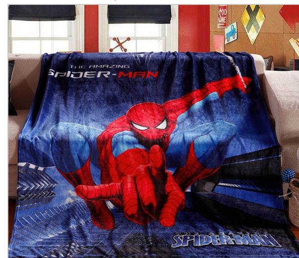Anime blanket SpiderMan the vengeance blanket 150 200cm size Fleece boys Blanket Throws on Sofa Bed
