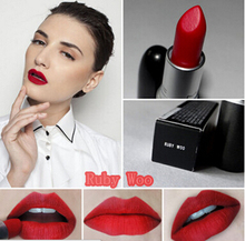 1pcs hot sell famous brand beauty heroine lipsticks RUBY WOO Lipstick mc professional makeup waterproof lipstick