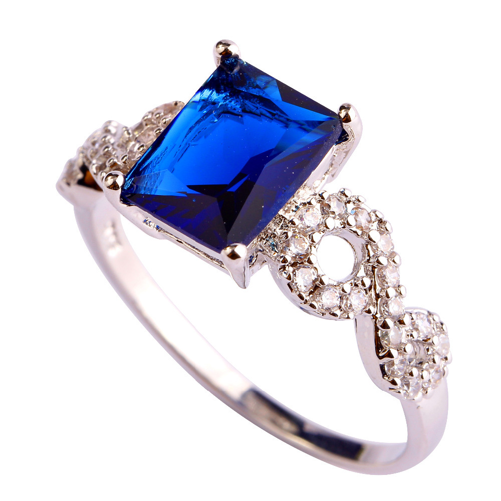 aaa cz fashion jewelry blue sapphire quartz 18k white gold aaa cz fashion jewelry blue sapphire quartz 18k white gold