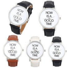 Hot Sale Watch Women Brand Fashion Relojes Mujer  NOW IS A GOOD TIME Womens Band Analog Quartz  Watch Free Shippeing