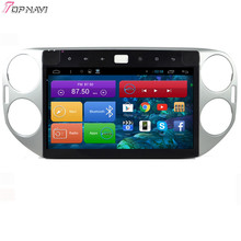 Top 10.2” Quad Core Android 4.4 Car GPS for VW Tiguan 2013 2014 2015 With Stereo Radio Audio Free Map 16GB Flash Free Shipping