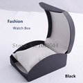 Wholesale Plastic Watch Box Black High Grade Brand Watch Case With Pillow Fashion Luxury Brand Watch