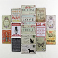 Brand New Tin Sign Metal Poster WELCOME to my home Wall Stickers Decor Iron Retro Plaques