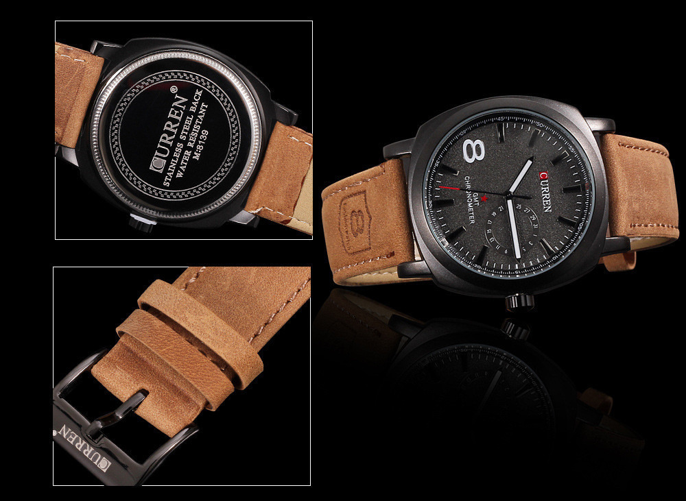 Relógio Curren M8139 Masculino Pulseira de Couro Relógio Curren M8139 Masculino Pulseira de Couro