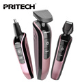 PRITECH Professional Rechargeable 3 In 1 Hair Clipper Electric Hair Trimmer Shaver Set Men Beard Trimmer