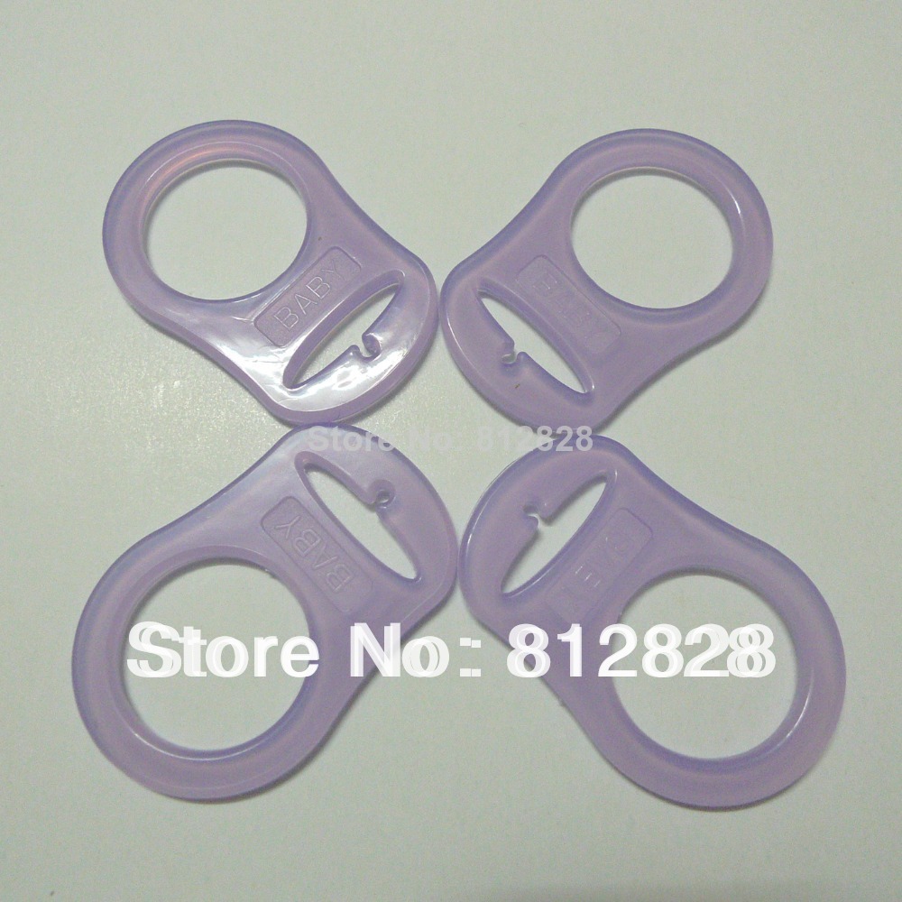 30pcs Lavender MAM Rings Silicone Pacifier Adapter...