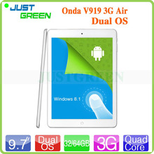9 7 IPS 2048 1536 ONDA V919 3G AIR Dual Boot Tablet Z3736F Quad Core 2GB