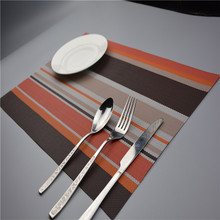 10pcs Placemats 30*45cm Dining Table Mat PVC Insulation Kitchen Accessories Set Coasters Acessorios Non Slip Plastic Sale