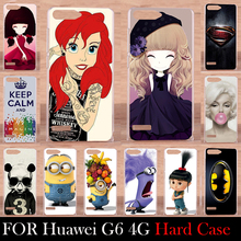 For Huawei Ascend G6 4G LTE Edition Case Hard Plastic Mobile Phone Cover Case DIY Color Paitn Cellphone Bag Shell Shipping Free