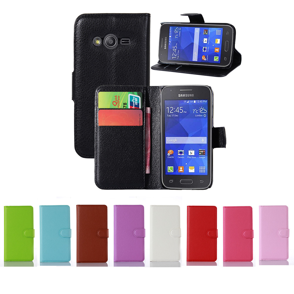 Ace 4 Neo G318H New Litchi Leather Case Flip Case For Samsung Galaxy Ace 4 G313H G313F Neo Duos