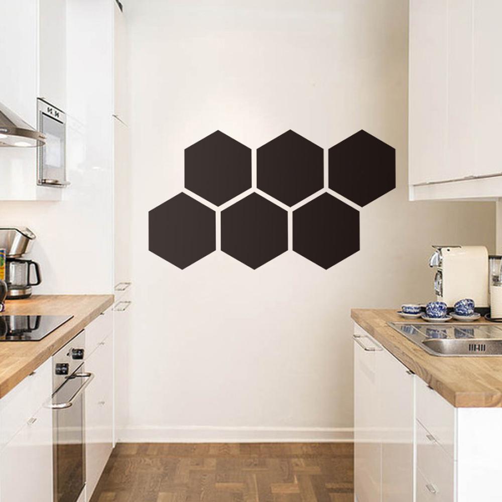 2 PCS Hexagon Pattern Blackboard Vinyl Wall Sticker Chalkboard Decal Office Home Decoration Wall Stickers For