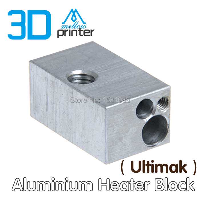 5PCS 3D Printer Accessories Aluminium Heater Block For Ultimaker Extruder Hot End 25 15 12mm