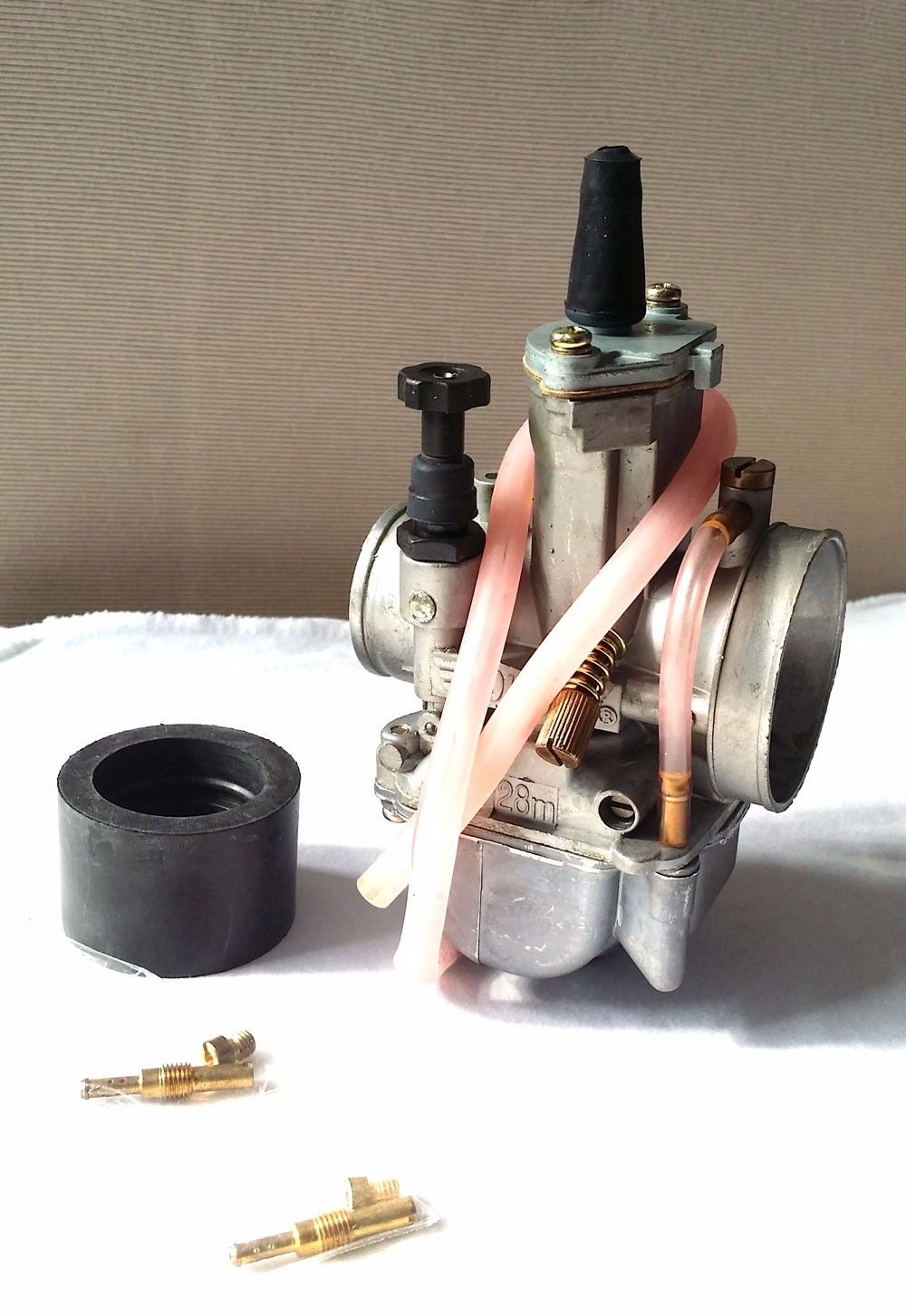 Racing Motorcycle Modified Flat Carburetor OKO PWK 26mm font b GY6 b font CG Dirt Bike